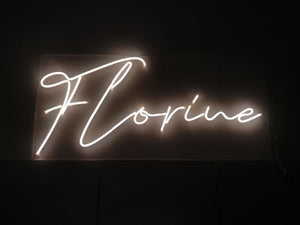 Scritta a led personalizzata "Florine"